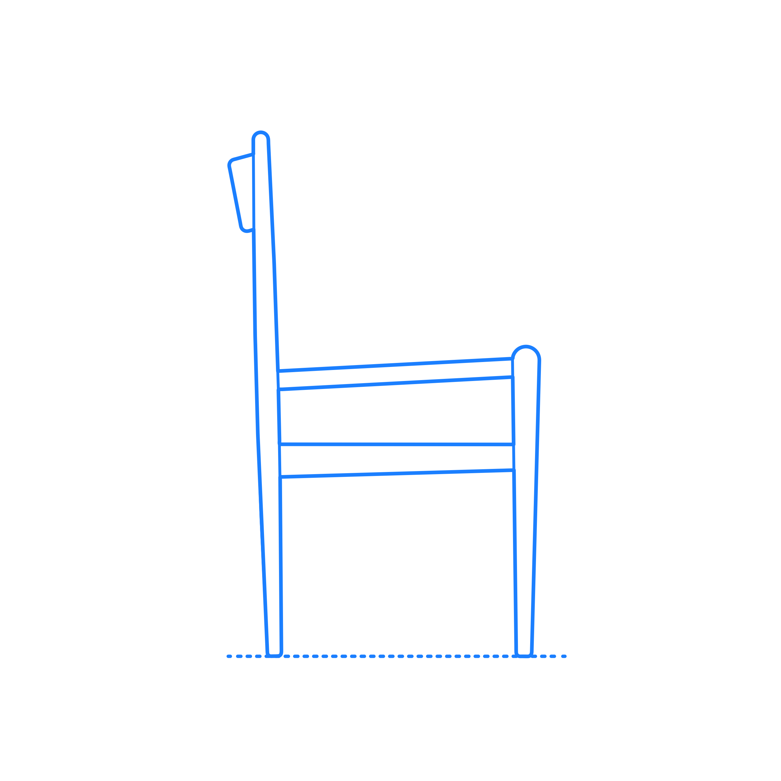 Furniture Side Chairs Ch36 Chair Contour Svg Vector Free Vectors